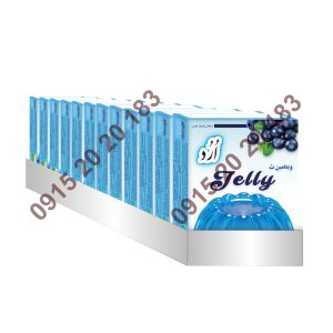 پودر ژله بلوبری جعبه پخش سوپر مارکتی و پخش عمده تعداد در کارتن 48 عدد دارای سیب سلامت 09152020183 و 05137234606 تماس بگیرید .